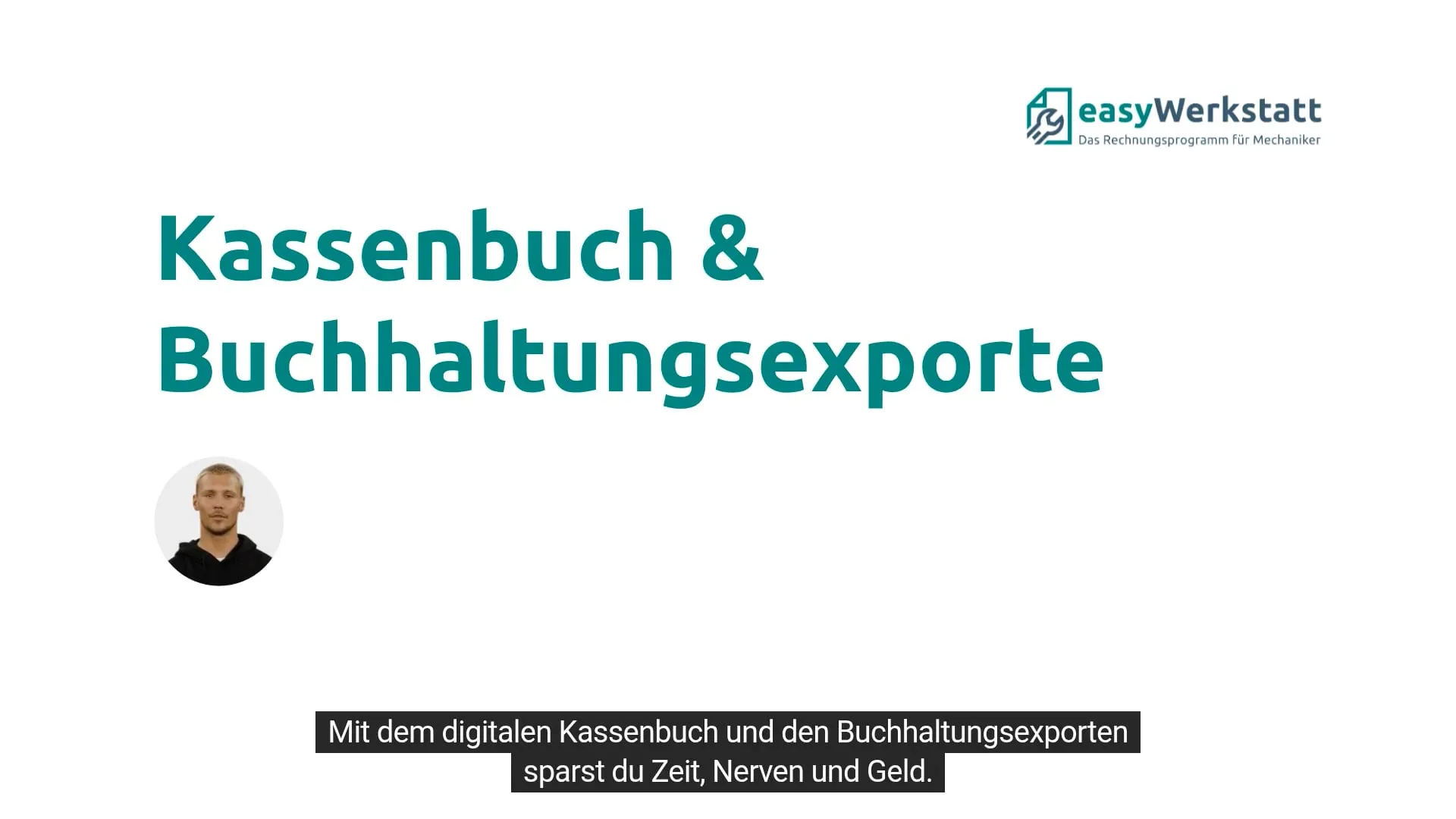 Video-Vorschau Kassenbuch und Buchhaltungsexporte
